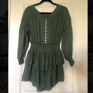 Free People Green Dress